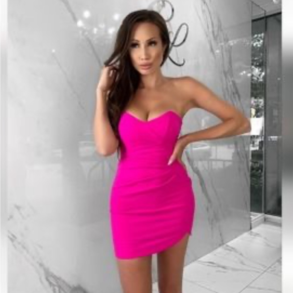 City Lux Strapless Mini Dress